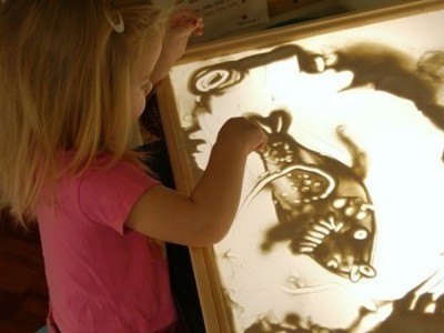 Рисование песком для детей
